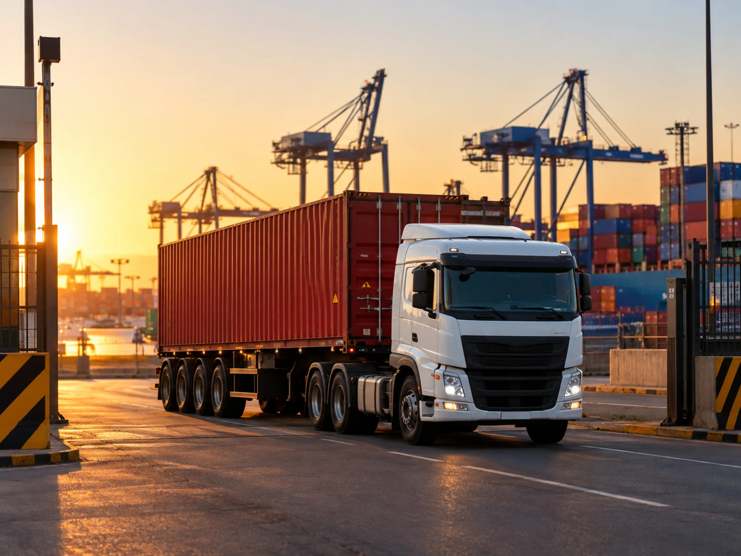 Transporte em DTA pela Kraft Logística: contêiner lacrado seguindo do porto para recinto alfandegado
